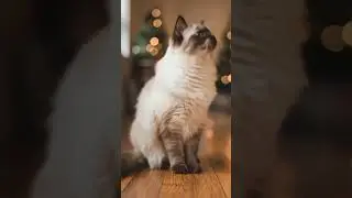 Blue Eyes & Soft Lights ✨ ViVi the Ragdoll Cat&rsquo;s Calm Evening