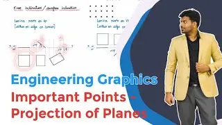 Tips for Projection of Planes - Resting conditions | Engineering graphics | EG | TAMIL