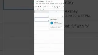 See Cell Edit and delete History in Google Sheets