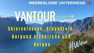 Roadtrip zu Skjervefossen, Stegastein, Borgund Stabkirche und Bergen #norway #vantour #sightseeing