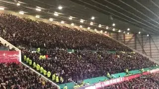 #FanCam: 5.5k Derby County fans bouncing at Old Trafford