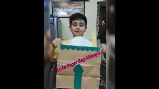 Ramadan activity || Making Paper Bag Mosque #shorts #Ramadan #trending #paperbag #schoolactivity