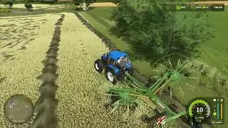 FS25 FIELDS OF TYRONE #12 | NEW HOLLAND TS RAKING UP HAY