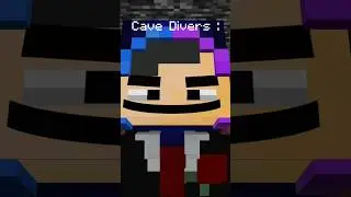 Cave Diver --- Short Animation | #bisbi13 #bisbi #minecraft #shorts #short