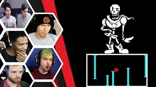 Let's Players Reaction To Papyrus His Fabled Blue Attack | Undertale