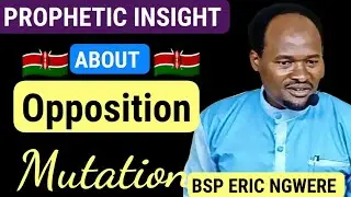 PROPHETIC INSIGHT ABOUT THE OPPOSITION IN KENYA. -BSP ERIC NGWERE 