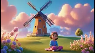 The Shy Windmill Is Turning Slowly 🌬️ | Nursery Rhymes for Kids & Baby Songs