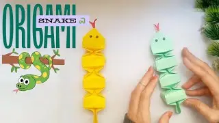 Origami Snake | How to Make Paper Snake | DIY Origami Snake Instructions | Origami Animals