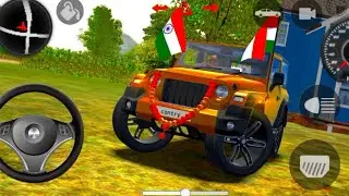 Modified Mahindra 😈 Thar Car games : indian car - ( gadi Bala game ) - Android Gameplay video 
