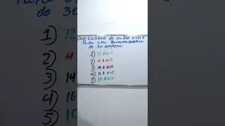 🌎Que calibre usar para una termomagnetica de 30 amperios ❓