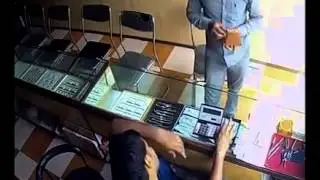 Thief Running Away After Stealing