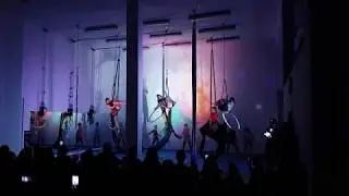 Marbella Aerial Fitness Summer Showcase The Greatest Show  - Opening number - aerial silks and hoop