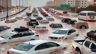 Severe Floods Hit Tripoli and Surroundings in Libya, Dozens of Cars Floating!