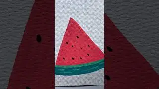 🍉#asmr #satisfyingvideo #relaxing #painting #satisfying #calm #drawing #acrylicpainting