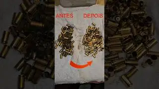 Limpeza de estojos 9mm barato sem tamboreador
