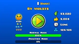 Geometry dash - I(Daily) by Violxts || Rated Hard 4 ⭐️⭐️⭐️⭐️