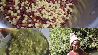 African Mukimo:Dried Maize and Beans