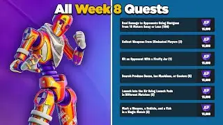 Fortnite All Week 8 Season Quests Guide - Chapter 3 Season 4