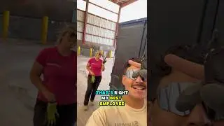 I Threw a Toilet&hellip; Junk Removal Timelapse💥🪠 Wait for It! #shorts #JunkRemoval #ElPaso #viral