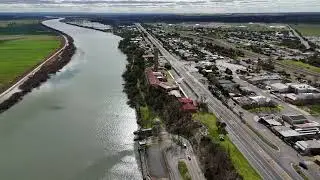 Tailem bend from the air - 2nd August 2025