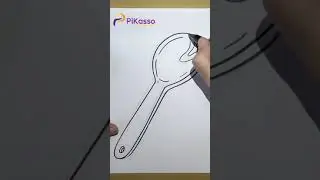 How to Draw a Wooden Spoon Easy in The Right Way