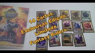 14 cartas Edic&atilde;o Limitada Fantasy Riders Invas&atilde;o dos Gigantes