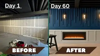 Basement Remodel Part 2 | Framing, Drywall, Mudding & Bar Build