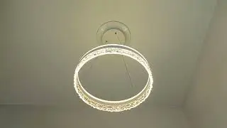 Распаковка и сборка управляемой светодиодной люстры STELLA ICE 80W R-APP - WHITE/CLEAR