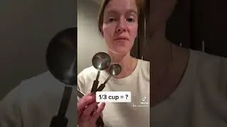 Сколько чайных/столовых ложек в 1/3 стакана? #шорты