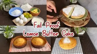 Amazing, Fail Proof,  Super moist, Velvety Soft LEMON BUTTER loaf cake, Reverse Cream Method #lemon