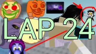 Lap 24 Be chased by random stuff in an obby