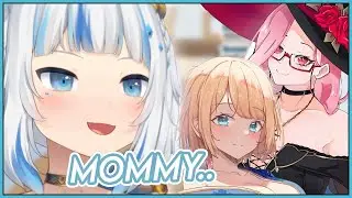 Gura Meets Mama Mori And Aunty Watson  IRL !