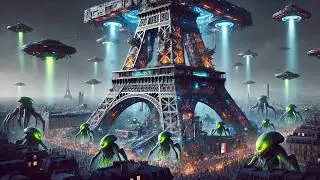 Advanced Aliens Establish Their Base on the Eiffel Tower Using a Wormhole to Conquer Earth