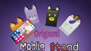 DIY Origami Mobile Stand | How To Make a Origami Paper Mobile Stand | Step By Step Tutorial .