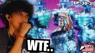 NON-ANIME FAN Reacts to JJBA STARDUST CRUSADERS... (3x4-5)