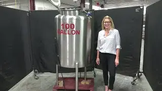 100 GAL 304 Stainless Steel Single Wall Tank Demonstration