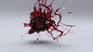 Wine Glass Smashing  using Houdini Render