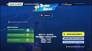 Fortnite  vencendo em Primeiro lugar