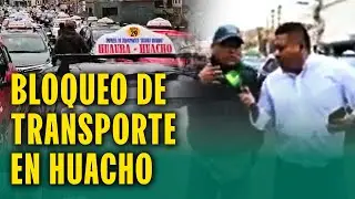 BLOQUEAN CARRETERA POR PARO DE COLECTIVOS EN HUACHO