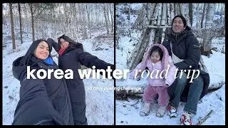 day 10/30: winter road trip with our korean family || ❄️ -16&deg; snow & soju 🥶