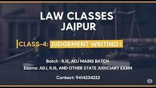 CLASS-4:## JUDGEMENT WRITING RJS, ADJ MAINS BATCH  Unlock the Secrets to Scoring High!
