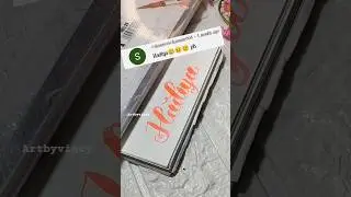Calligraphy/ brush pen calligraphy/ name request/ alphabet lettering/ daily @artbyvincy
