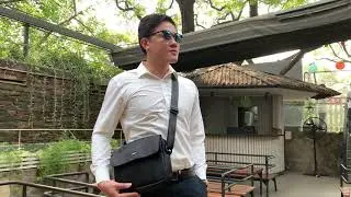 T&uacute;i đeo ch&eacute;o nam c&ocirc;ng sở đựng ipad, được l&agrave;m từ vải oxford chống nước với nhiều ngăn đựng đồ