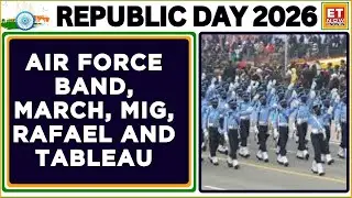 Republic Day  | Indian Air Force Band Leading The Contingent With Precision And Ceremonial Grandeur