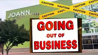 JOANN Fabric and Crafts Store CLOSING!!! Store walkthrough with music only