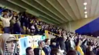 THE WOLVES SOUTH BANK 3 mins to go 3-0 down ! AND STILL SING
