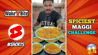 WORLD&rsquo;S SPICIEST MAGGI CHALLENGE😱 दुनिया की सबसे मसालेदार मैगी🔥 #maggi #shorts #spicyfood