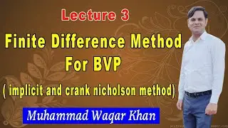 Implicit method for solving partial differentian equation(finite difference method for BVP)