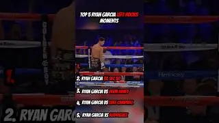 Top 5 Ryan Garcia Left Hooks Moments #ryangarcia #boxing