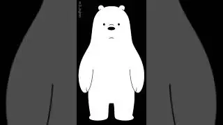 sad bear standing drawing animation black screen effects || m3_sujata